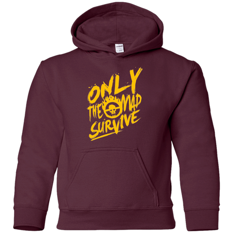 Sweatshirts Maroon / YS Only The Mad Yellow Youth Hoodie
