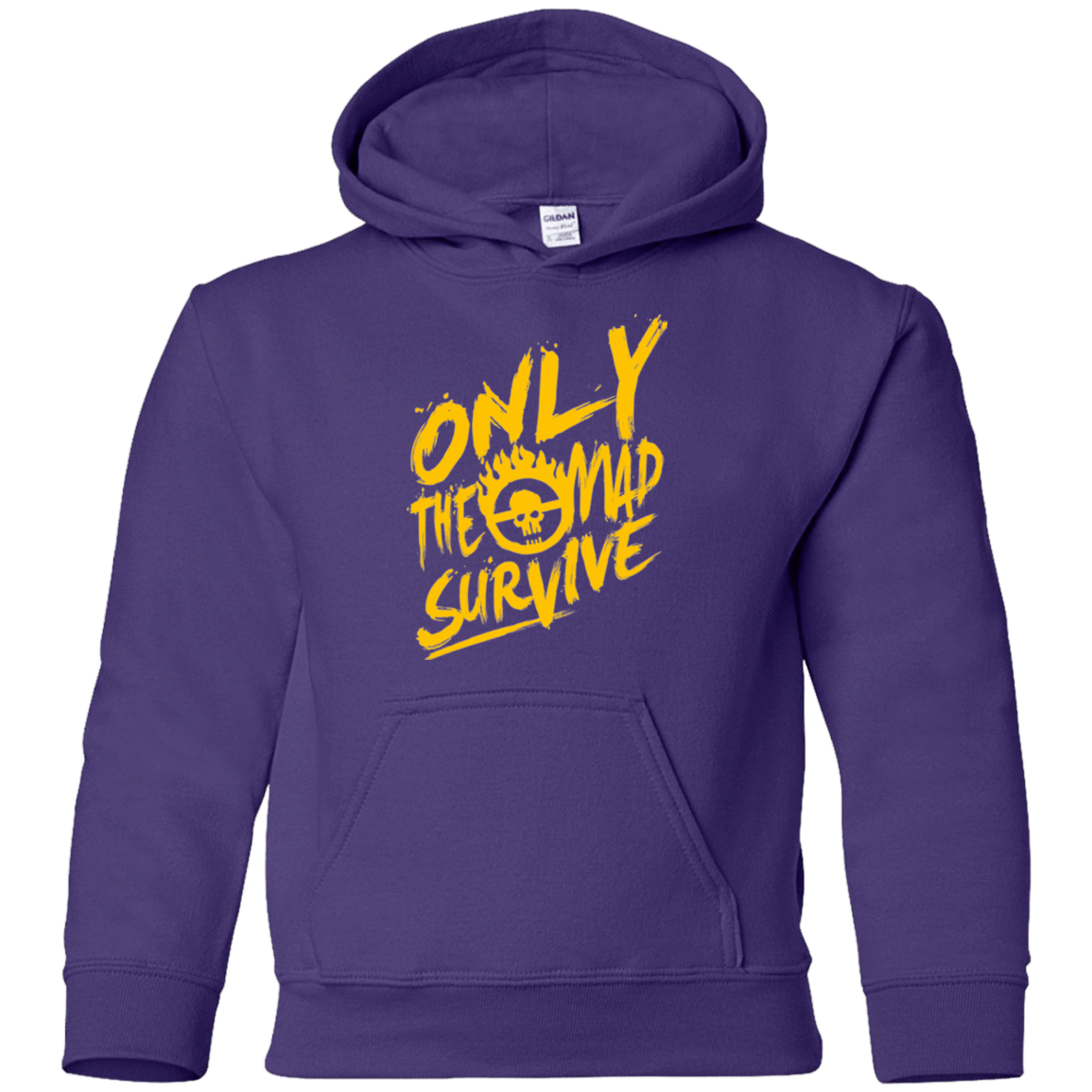Sweatshirts Purple / YS Only The Mad Yellow Youth Hoodie