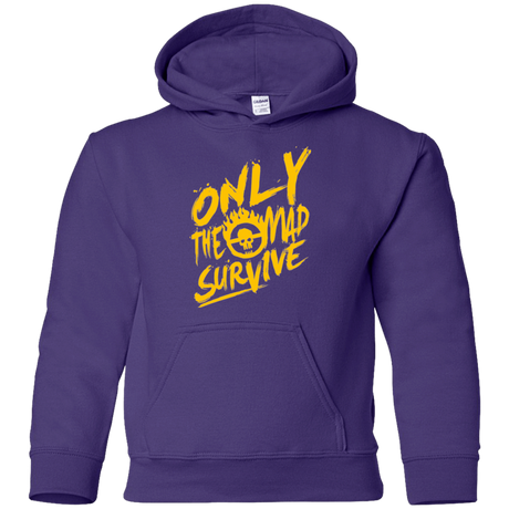Sweatshirts Purple / YS Only The Mad Yellow Youth Hoodie