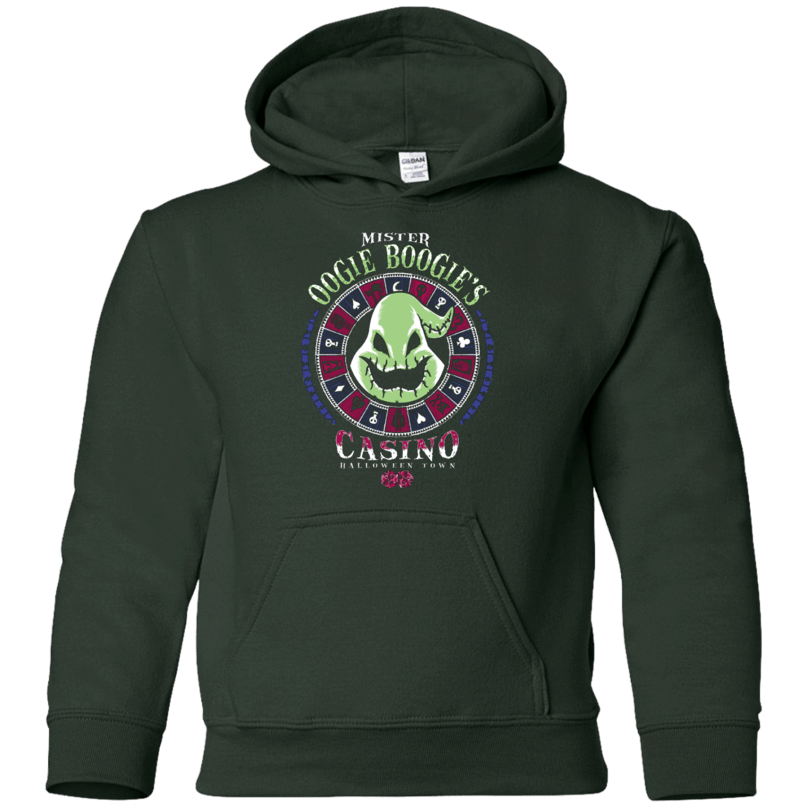 Sweatshirts Forest Green / YS Oogies Casino Youth Hoodie