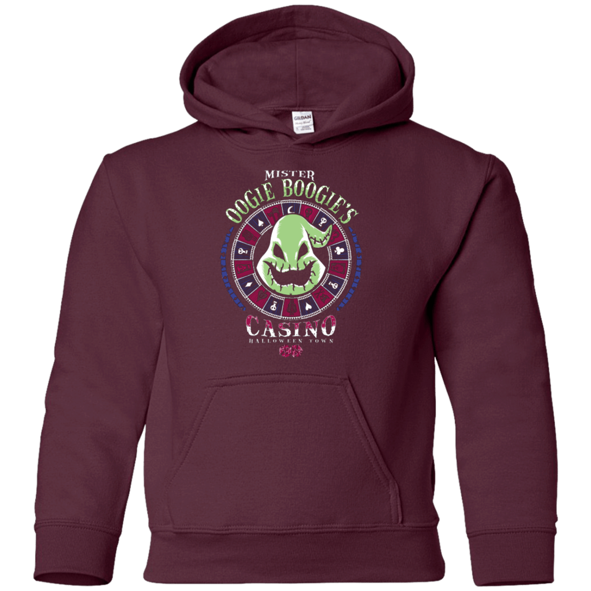 Sweatshirts Maroon / YS Oogies Casino Youth Hoodie