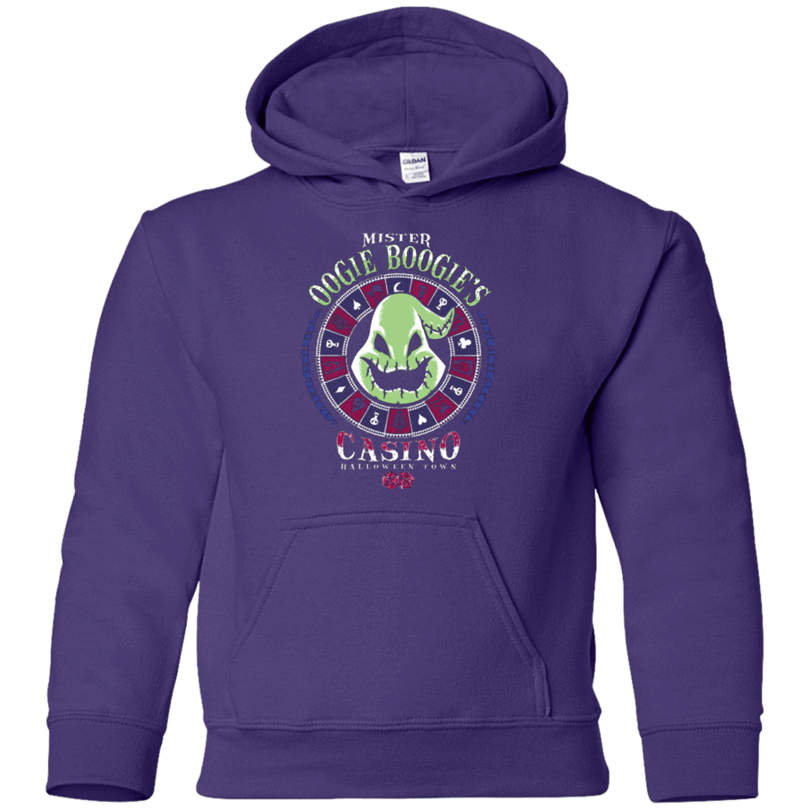 Sweatshirts Purple / YS Oogies Casino Youth Hoodie