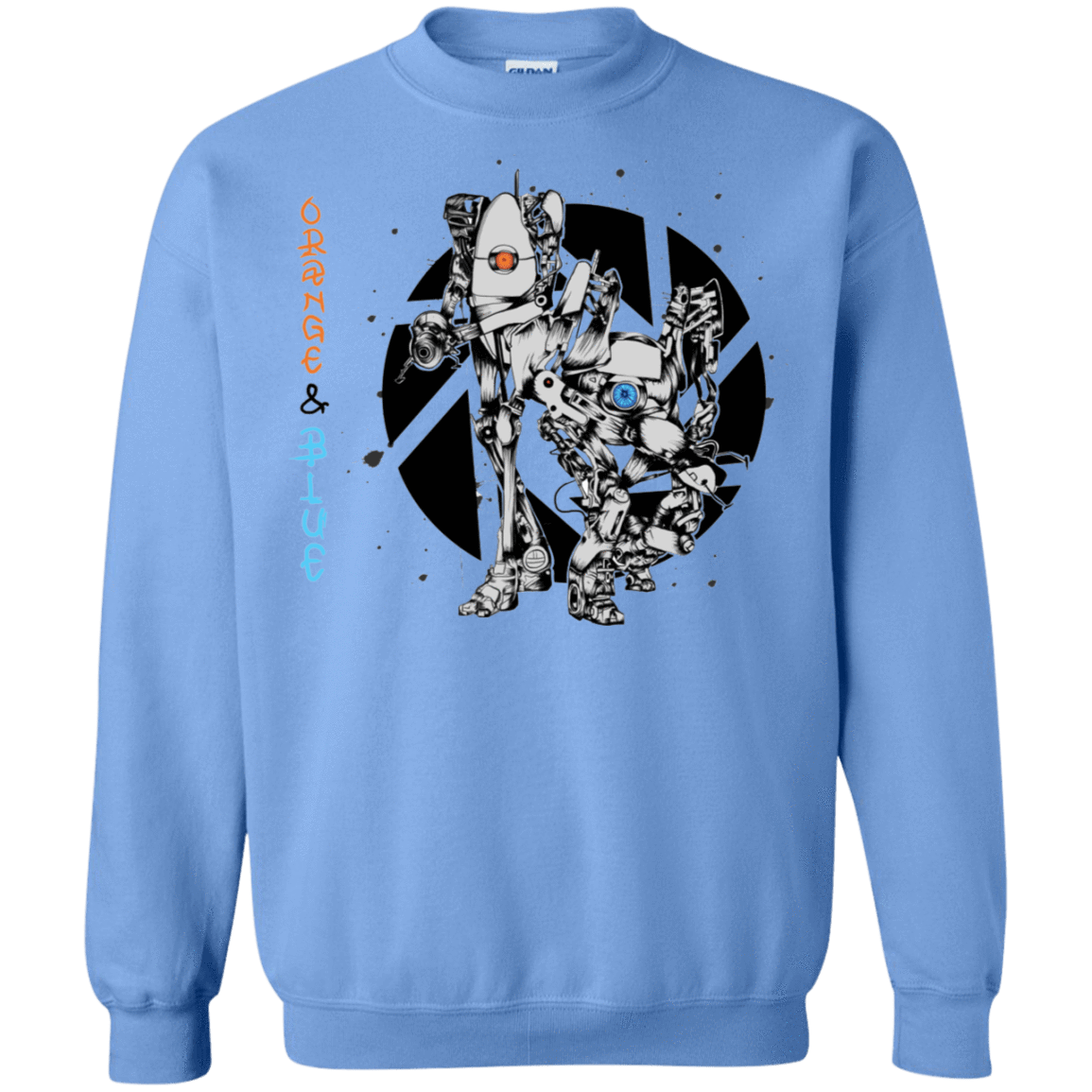 Sweatshirts Carolina Blue / S Orange and Blue Crewneck Sweatshirt