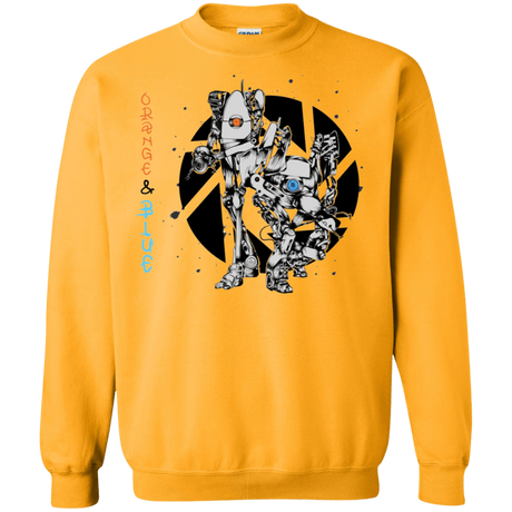 Sweatshirts Gold / S Orange and Blue Crewneck Sweatshirt