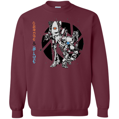 Sweatshirts Maroon / S Orange and Blue Crewneck Sweatshirt