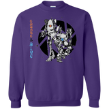 Sweatshirts Purple / S Orange and Blue Crewneck Sweatshirt