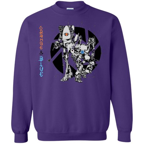 Sweatshirts Purple / S Orange and Blue Crewneck Sweatshirt