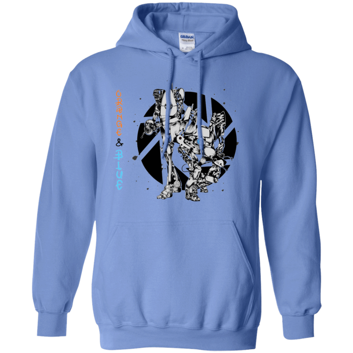 Sweatshirts Carolina Blue / S Orange and Blue Pullover Hoodie