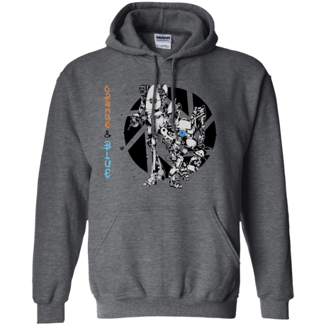 Sweatshirts Dark Heather / S Orange and Blue Pullover Hoodie