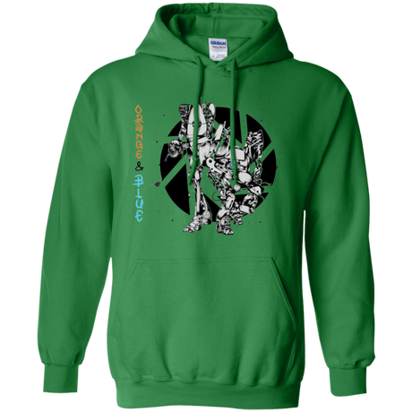 Sweatshirts Irish Green / S Orange and Blue Pullover Hoodie