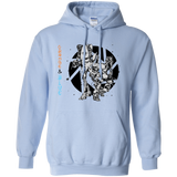 Sweatshirts Light Blue / S Orange and Blue Pullover Hoodie