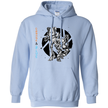 Sweatshirts Light Blue / S Orange and Blue Pullover Hoodie