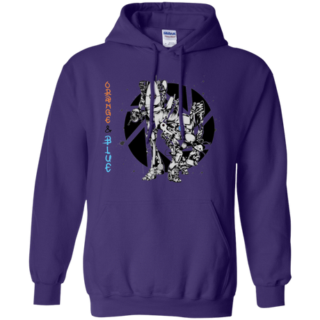 Sweatshirts Purple / S Orange and Blue Pullover Hoodie