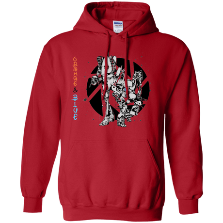 Sweatshirts Red / S Orange and Blue Pullover Hoodie