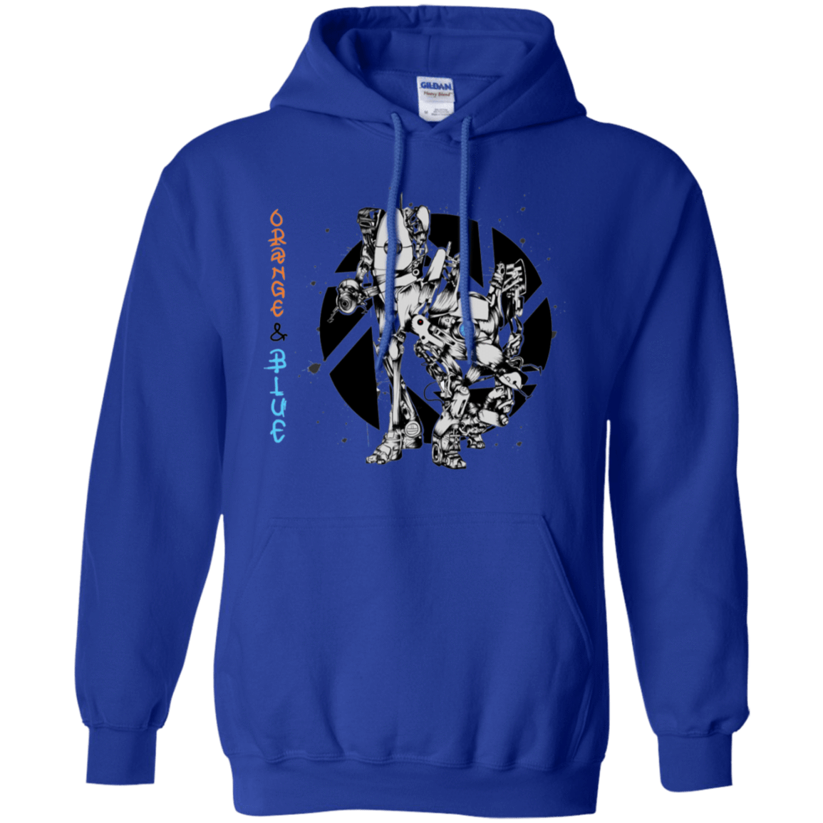 Sweatshirts Royal / S Orange and Blue Pullover Hoodie