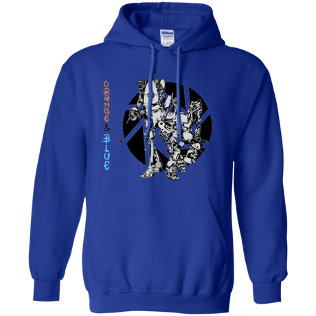 Sweatshirts Royal / S Orange and Blue Pullover Hoodie