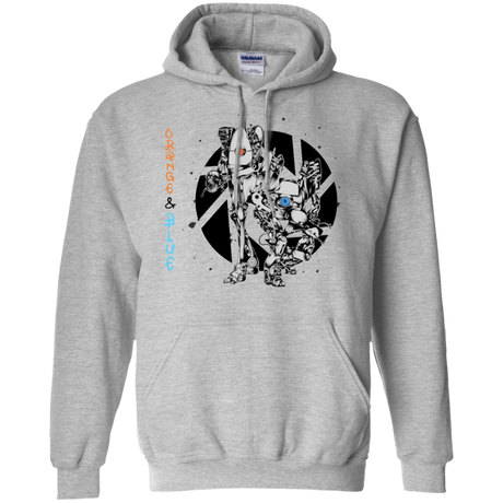 Sweatshirts Sport Grey / S Orange and Blue Pullover Hoodie