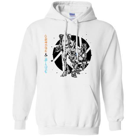 Sweatshirts White / S Orange and Blue Pullover Hoodie