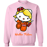 Sweatshirts Light Pink / Small Orange is the New Cat Crewneck Sweatshirt