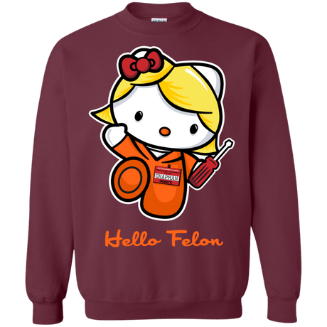 Sweatshirts Maroon / Small Orange is the New Cat Crewneck Sweatshirt