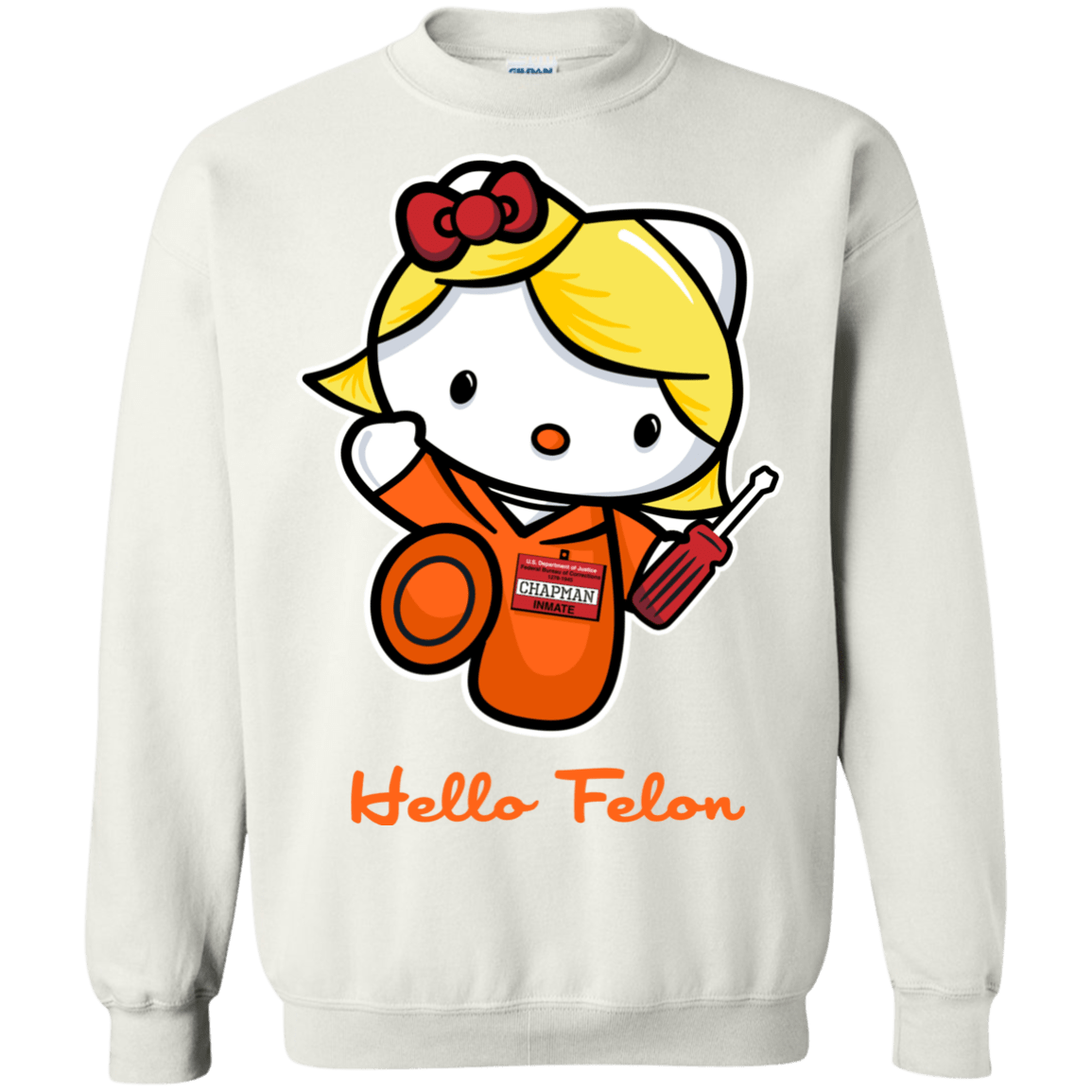 Sweatshirts White / Small Orange is the New Cat Crewneck Sweatshirt