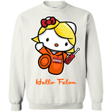 Sweatshirts White / Small Orange is the New Cat Crewneck Sweatshirt