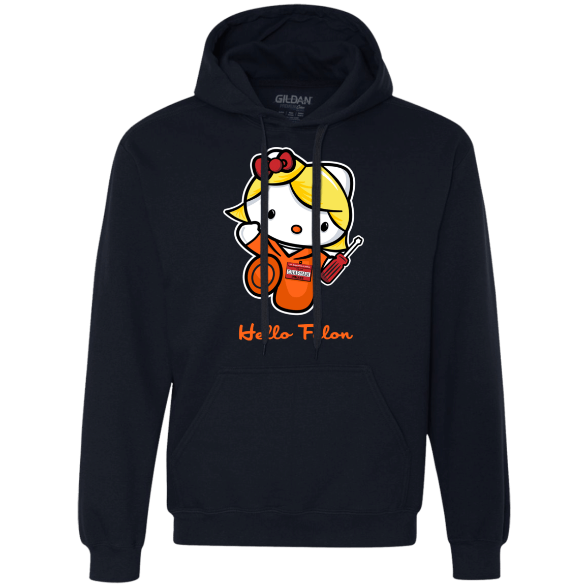 Sweatshirts Navy / Small Orange is the New Cat Premium Fleece Hoodie