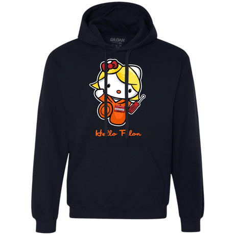 Sweatshirts Navy / Small Orange is the New Cat Premium Fleece Hoodie