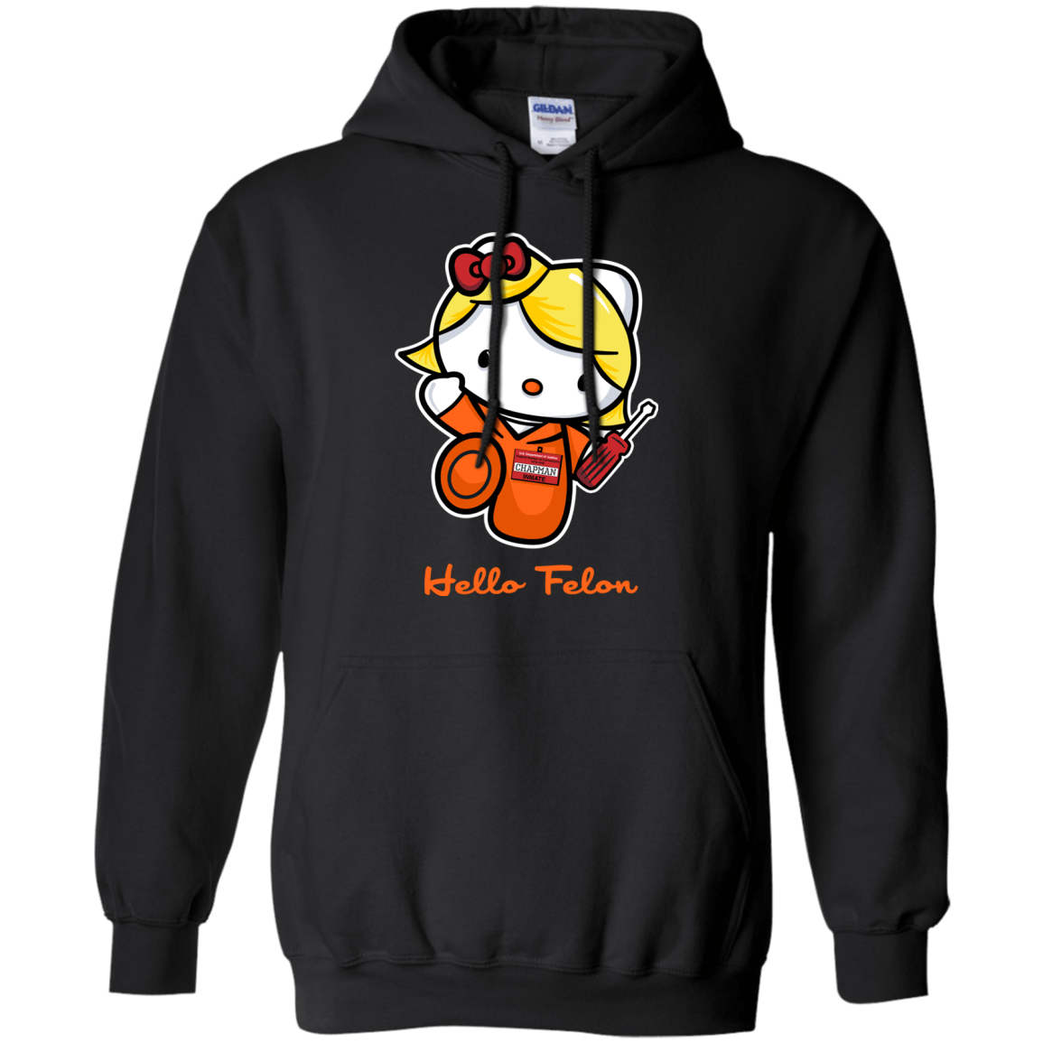 Sweatshirts Black / Small Orange is the New Cat Pullover Hoodie