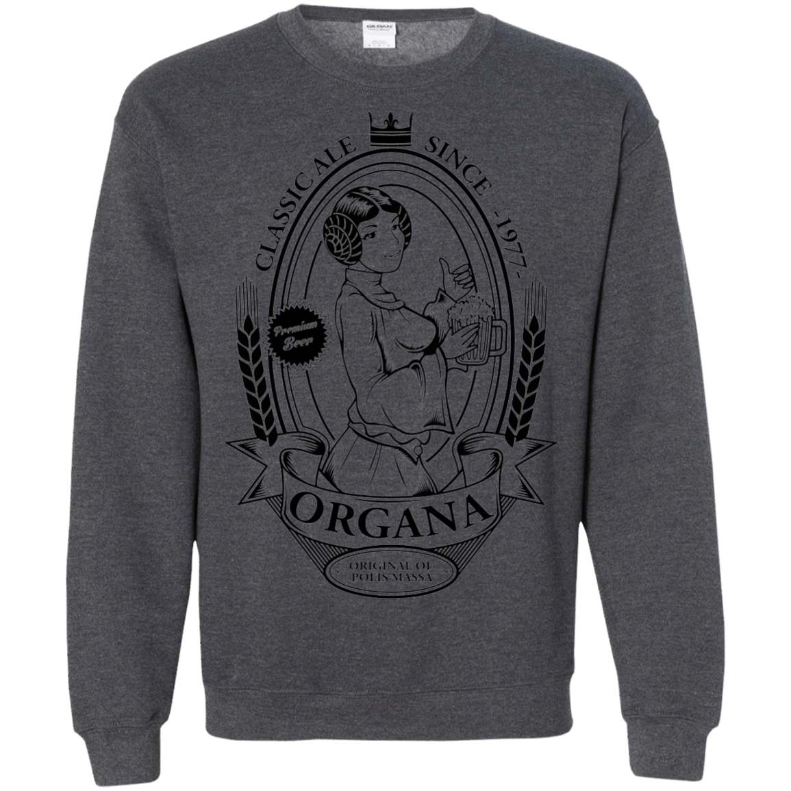 Sweatshirts Dark Heather / S Organa Ale Crewneck Sweatshirt