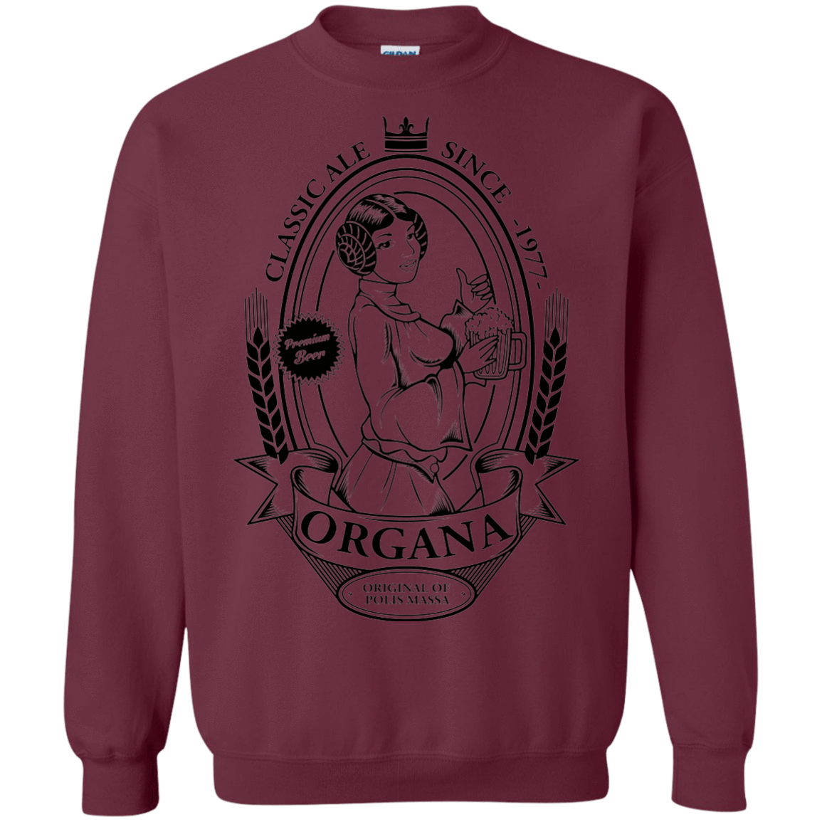 Sweatshirts Maroon / S Organa Ale Crewneck Sweatshirt