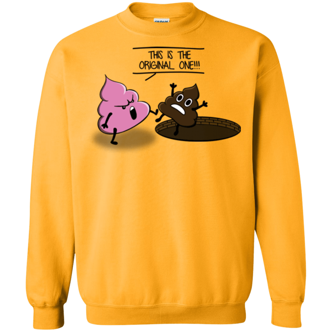 Sweatshirts Gold / Small Original one Crewneck Sweatshirt