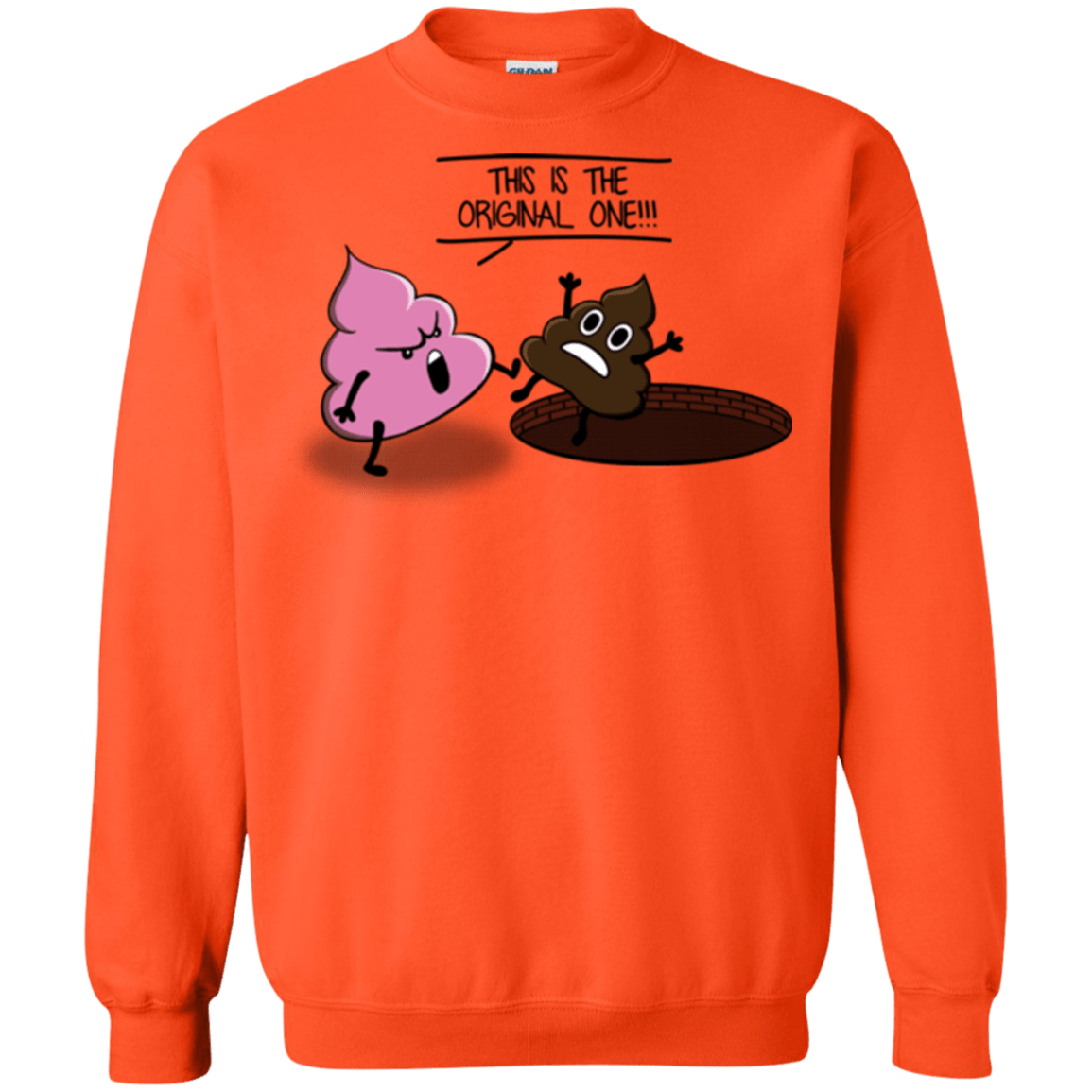 Sweatshirts Orange / Small Original one Crewneck Sweatshirt