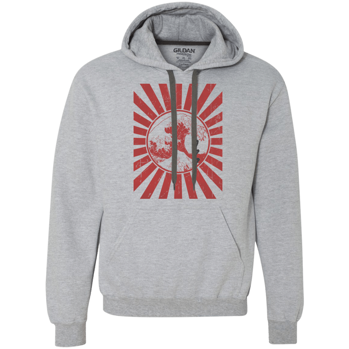 Sweatshirts Sport Grey / Small Otaku Flag Premium Fleece Hoodie