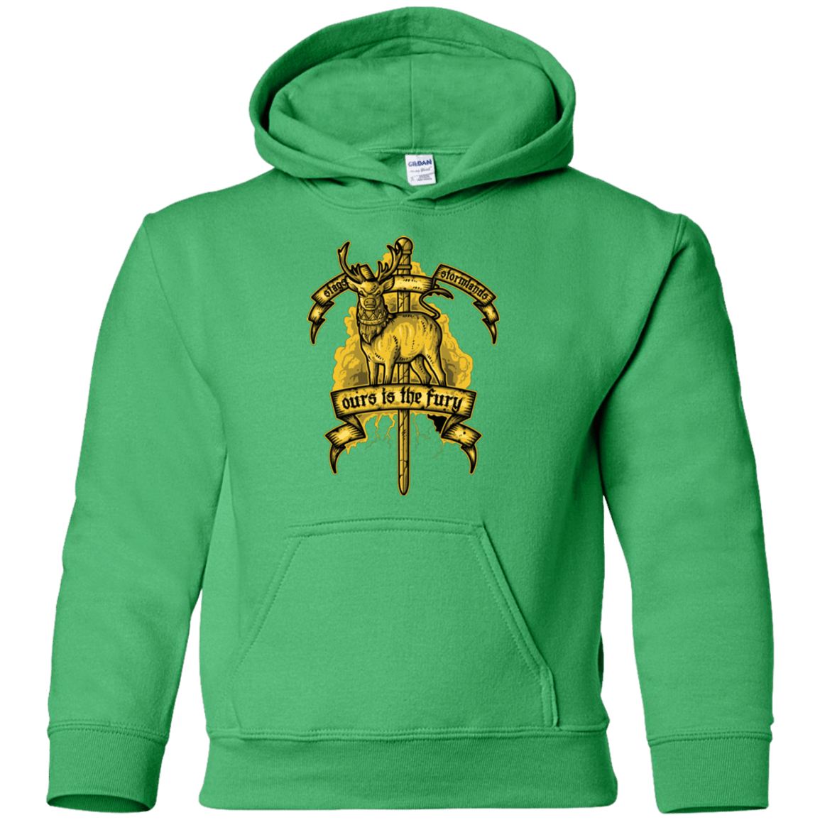 Sweatshirts Irish Green / YS OURS IS THE FURY Youth Hoodie