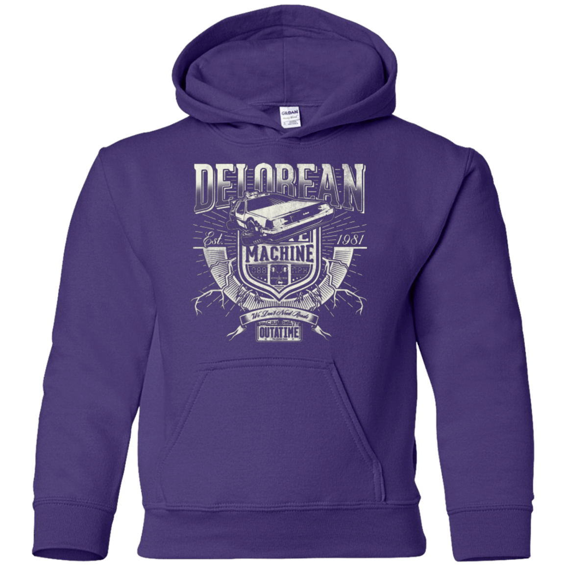 Sweatshirts Purple / YS Outa Time Youth Hoodie