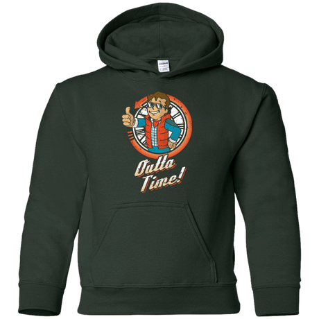 Sweatshirts Forest Green / YS Outta Time Youth Hoodie