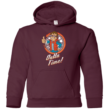 Sweatshirts Maroon / YS Outta Time Youth Hoodie