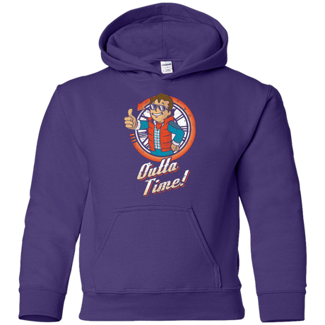 Sweatshirts Purple / YS Outta Time Youth Hoodie
