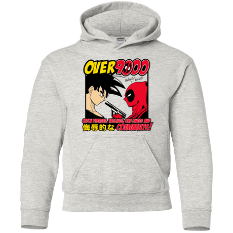 Sweatshirts Ash / YS Over 9000 Youth Hoodie