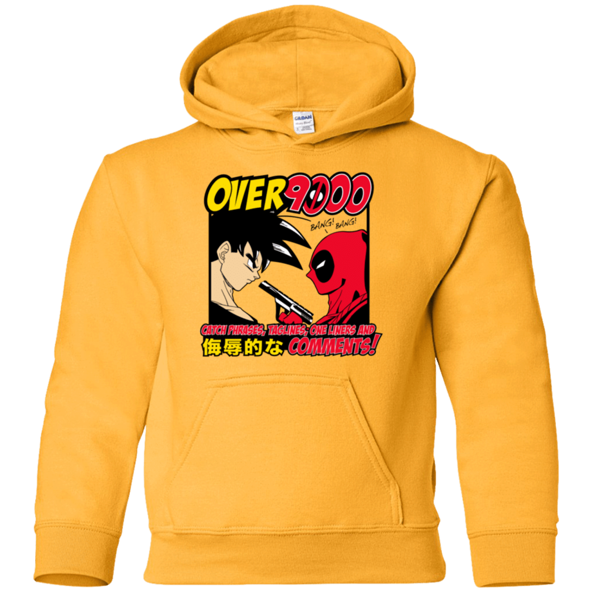 Sweatshirts Gold / YS Over 9000 Youth Hoodie