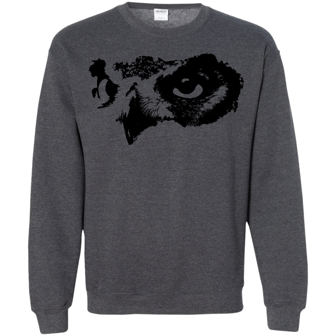 Sweatshirts Dark Heather / S Owl Eyes Crewneck Sweatshirt