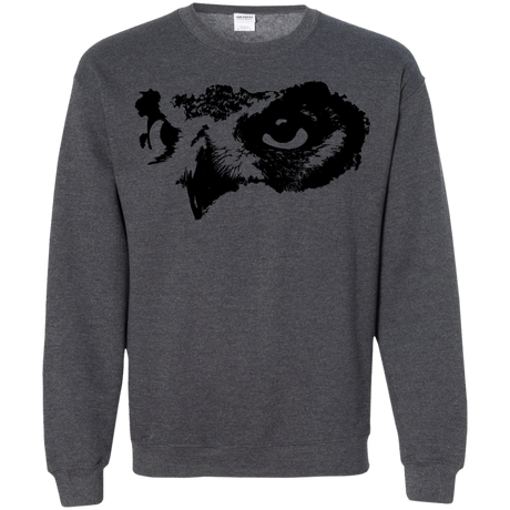 Sweatshirts Dark Heather / S Owl Eyes Crewneck Sweatshirt