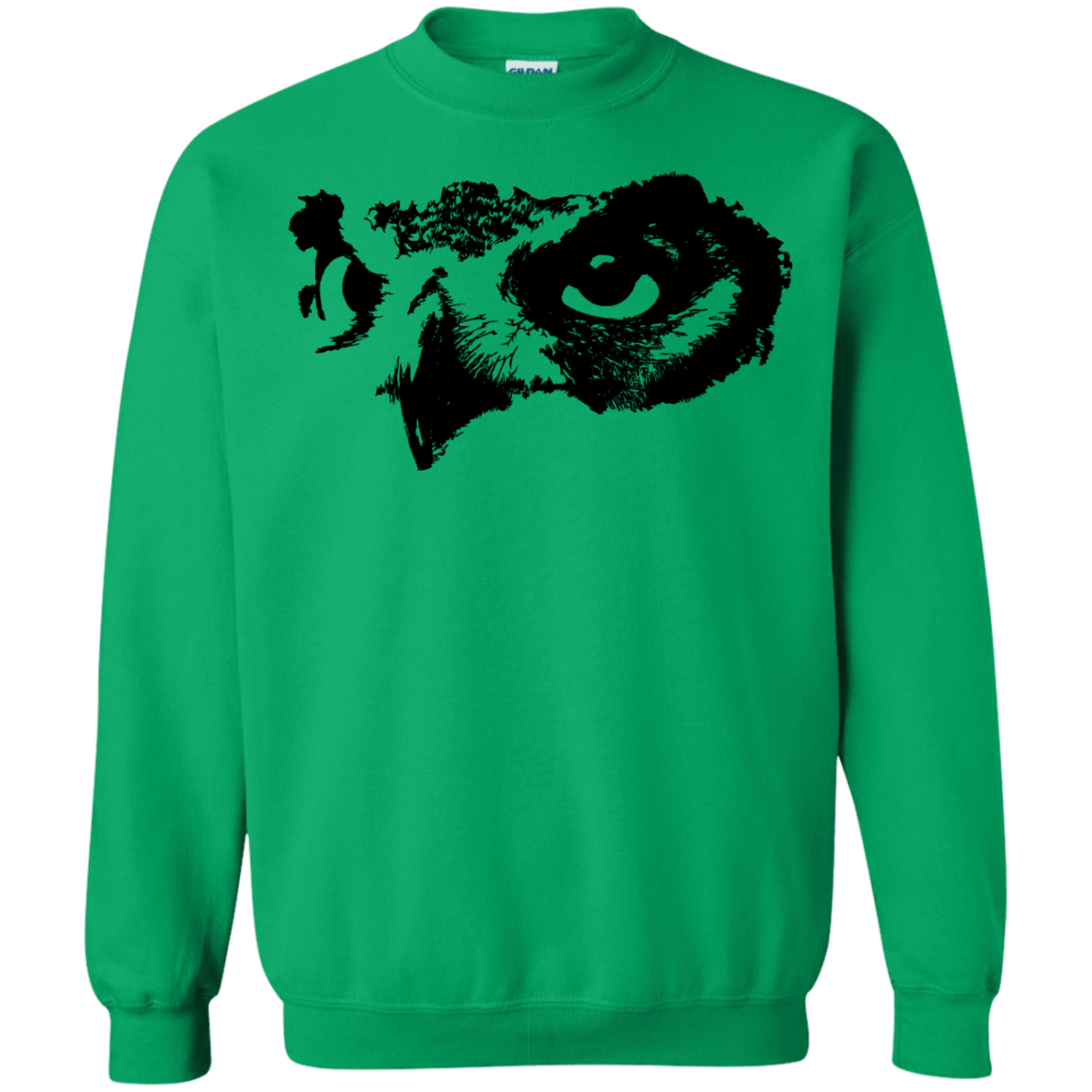 Sweatshirts Irish Green / S Owl Eyes Crewneck Sweatshirt