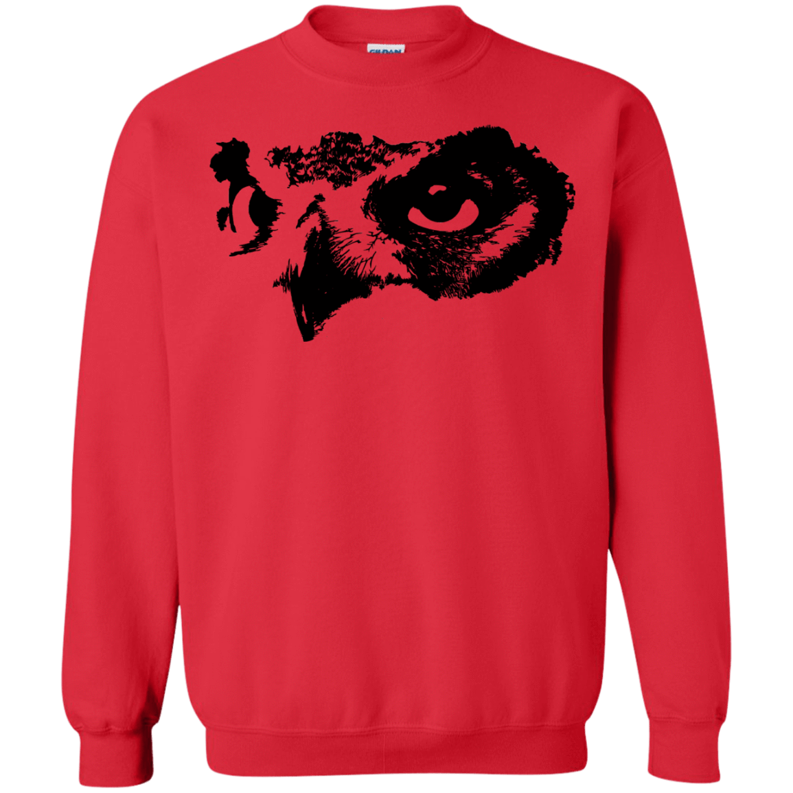 Sweatshirts Red / S Owl Eyes Crewneck Sweatshirt