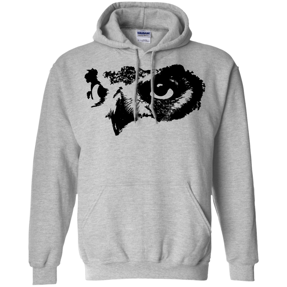 Sweatshirts Sport Grey / S Owl Eyes Pullover Hoodie