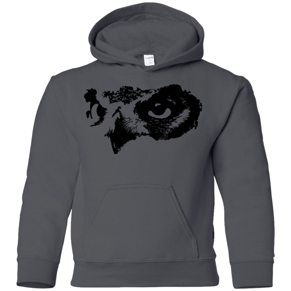 Sweatshirts Charcoal / YS Owl Eyes Youth Hoodie