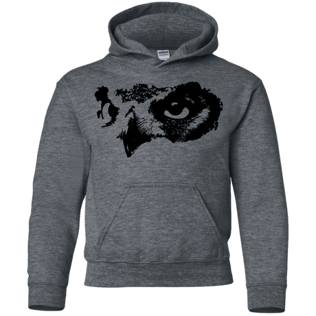 Sweatshirts Dark Heather / YS Owl Eyes Youth Hoodie