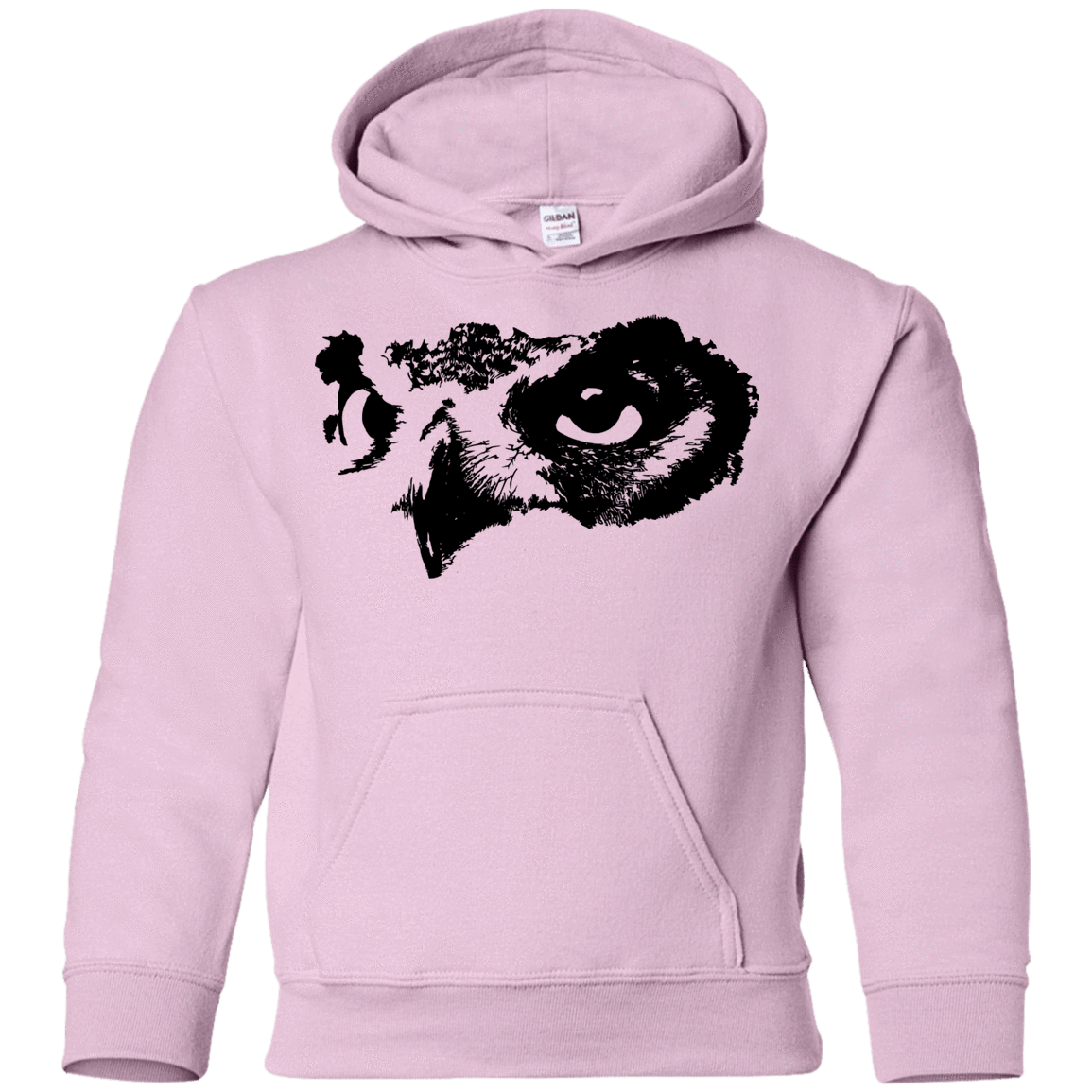Sweatshirts Light Pink / YS Owl Eyes Youth Hoodie