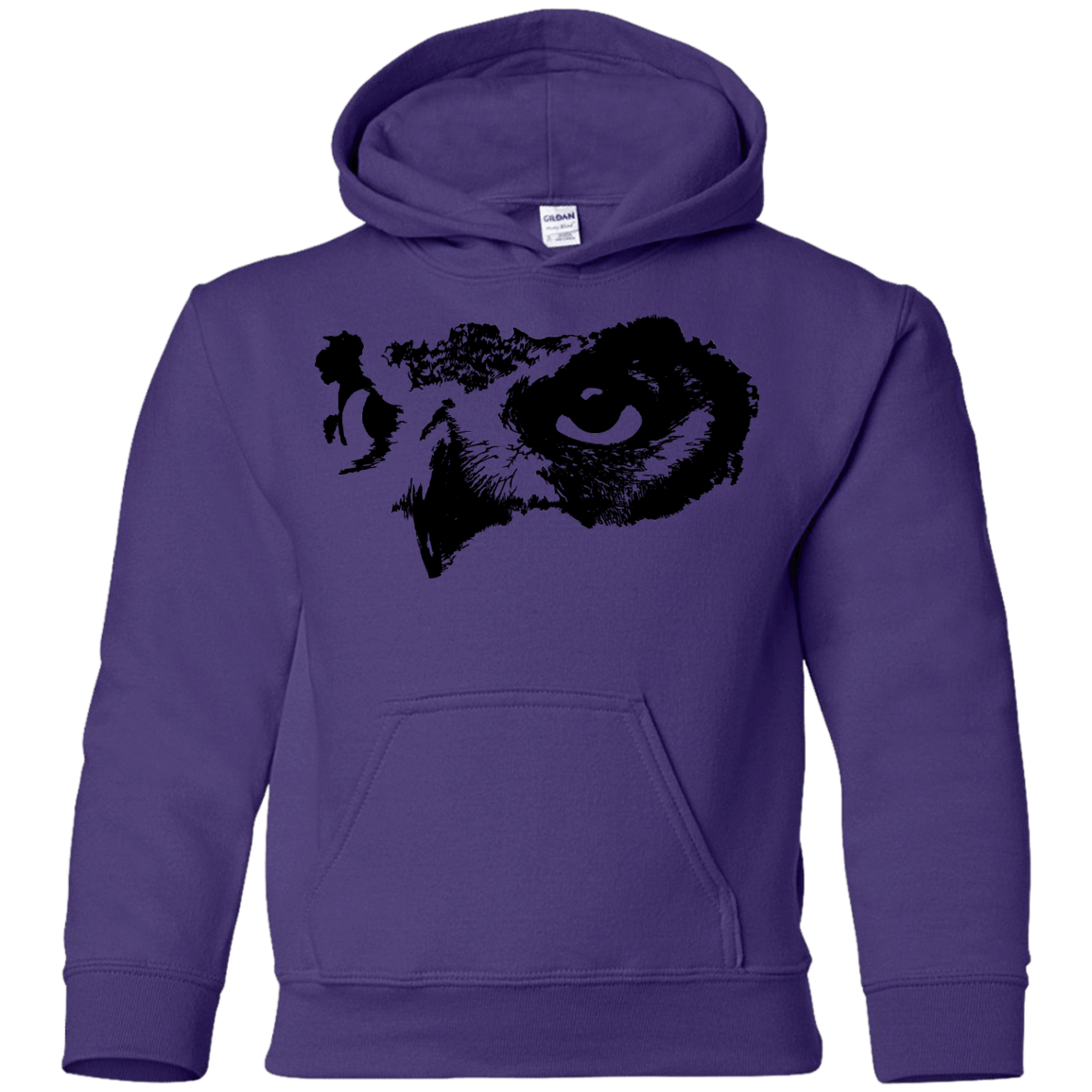 Sweatshirts Purple / YS Owl Eyes Youth Hoodie